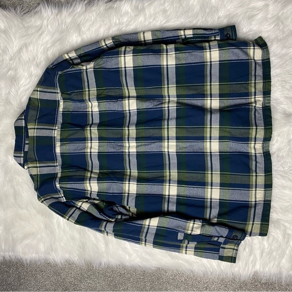 LL Bean Fleece Lined Flannel Shirt Jacket Plaid Traditional Fit Mens Size XL - Picture 8 of 11